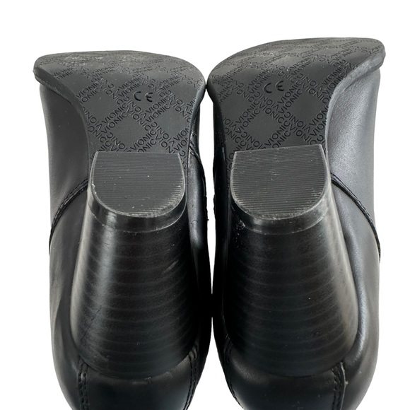 Vionic Madeline Black Leather Block Heel Ankle Booties Women’s Size Size 5 - Picture 13 of 16